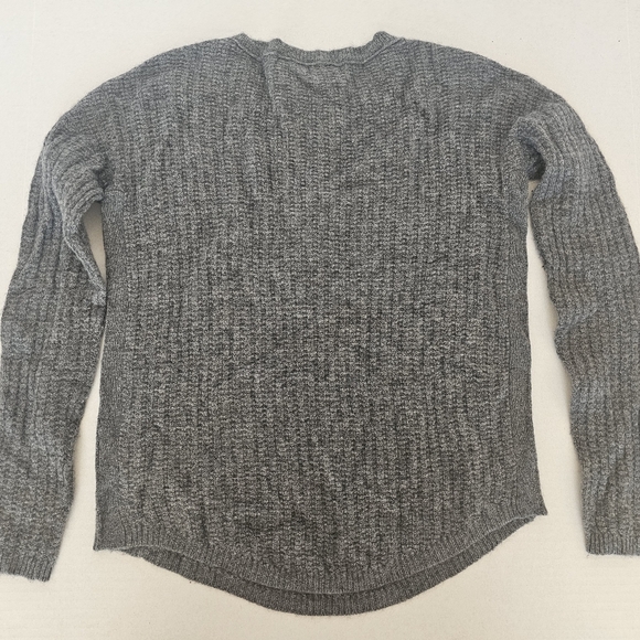 360 Cashmere Womans Sweater Sixe XS Grey 100% Cashmere 1/4 Button Pullover - Picture 5 of 6